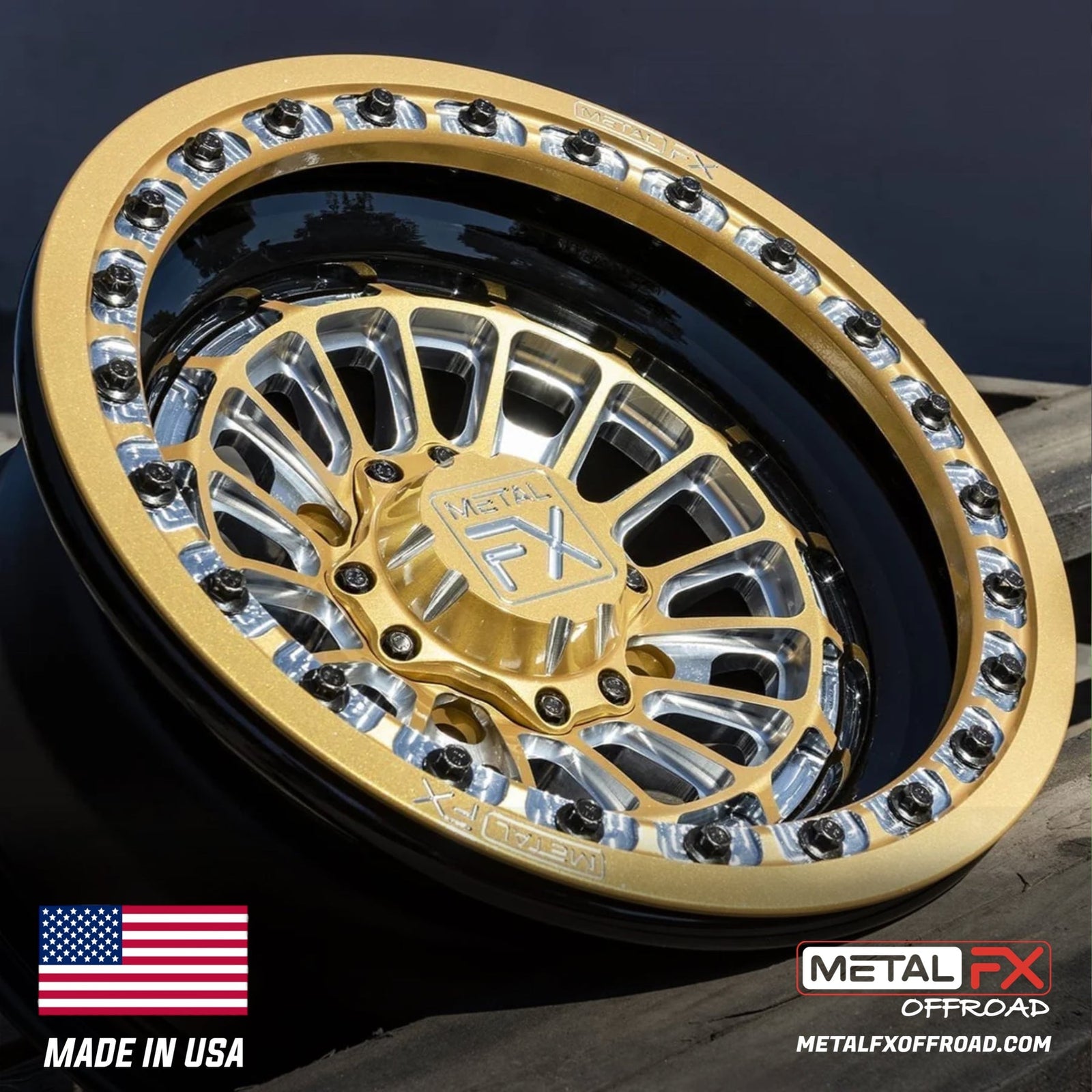 DELTA | FORGED 3-PIECE | BEADLOCK-Wheels-Metal FX Offroad-15x8 | -13 / 3.5+4.5| 4x136/4x137-Black Market UTV