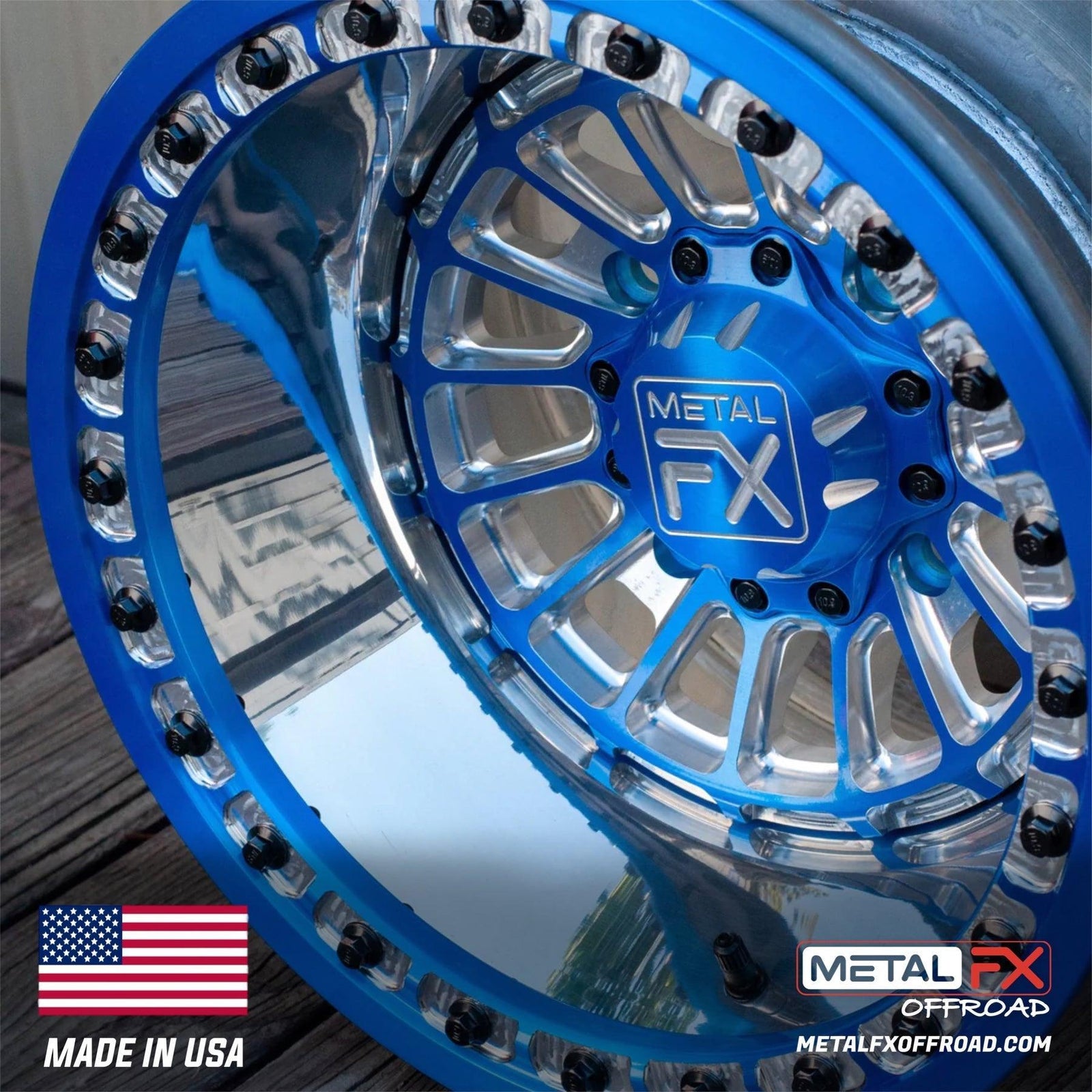 DELTA | FORGED 3-PIECE | BEADLOCK-Wheels-Metal FX Offroad-15x8 | -13 / 3.5+4.5| 4x136/4x137-Black Market UTV