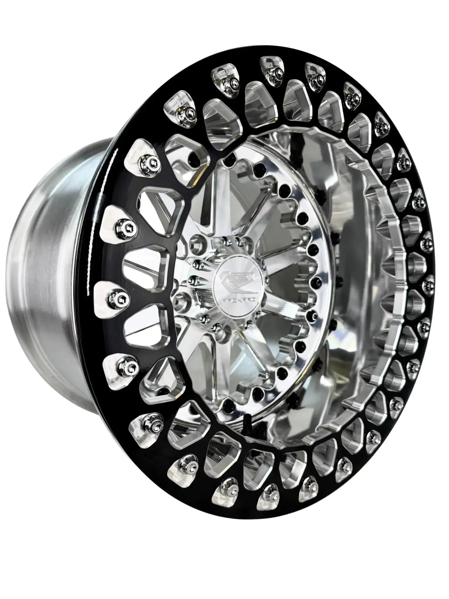Element - FF Forged Polished Beadlock - Silver RZR Pro R 5x4.5-Wheels-Packard Performance-15x7 | 5X4.5-V.1-No-Black Market UTV