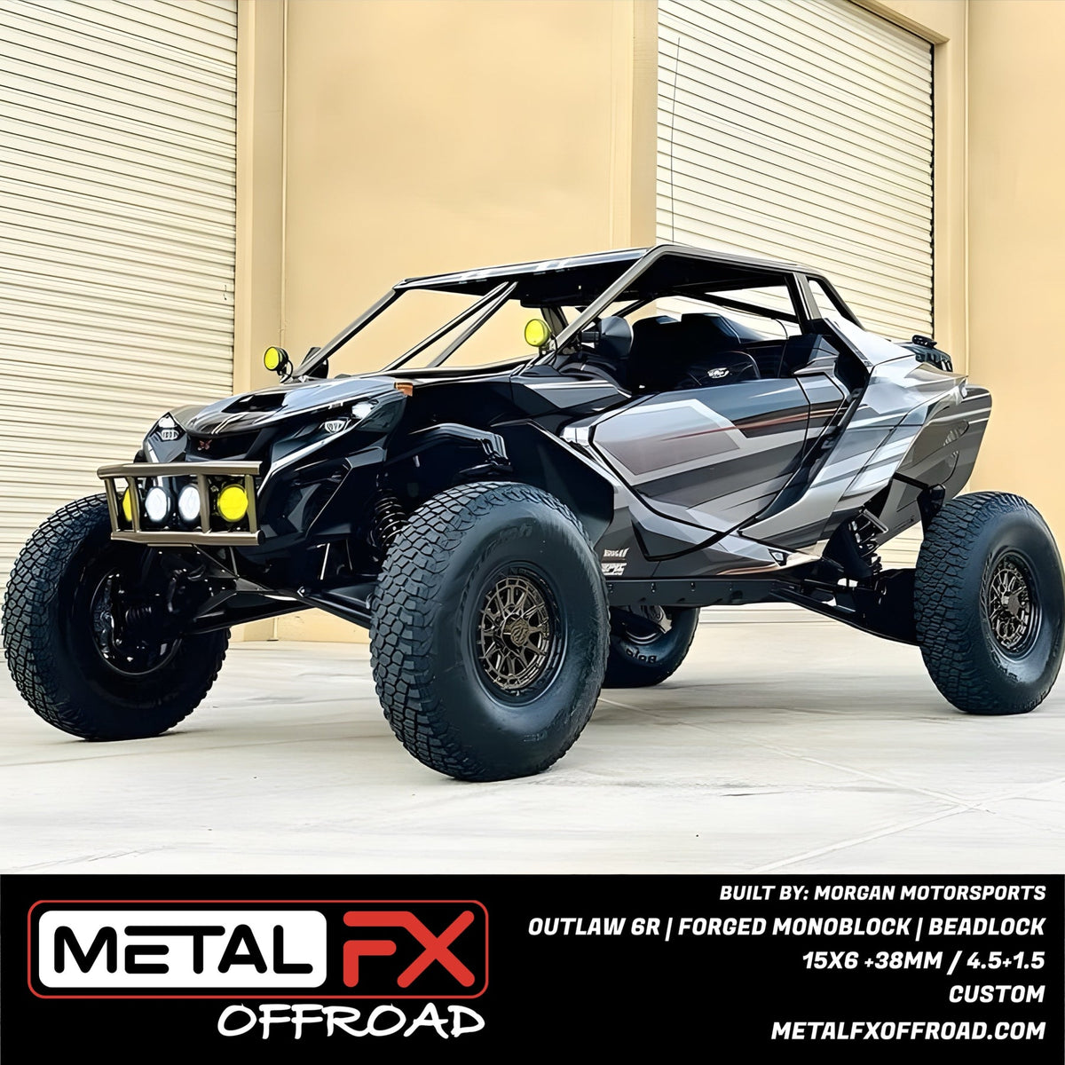 OUTLAW 6R FORGED MONOBLOCK BEADLOCK WHEEL (CUSTOM)-Wheels-Metal FX Offroad-15x6 | 4.5+1.5 |6x139.7-RAW-Black Market UTV