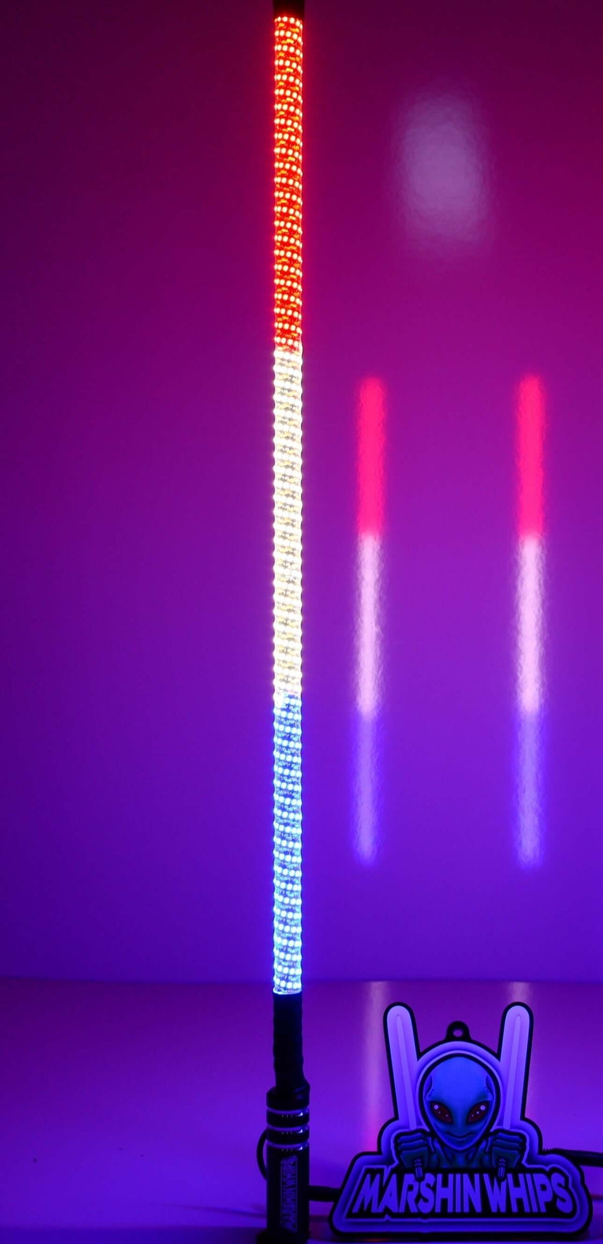 V2 Black Out LED Whip: The Ultimate Stealth Single