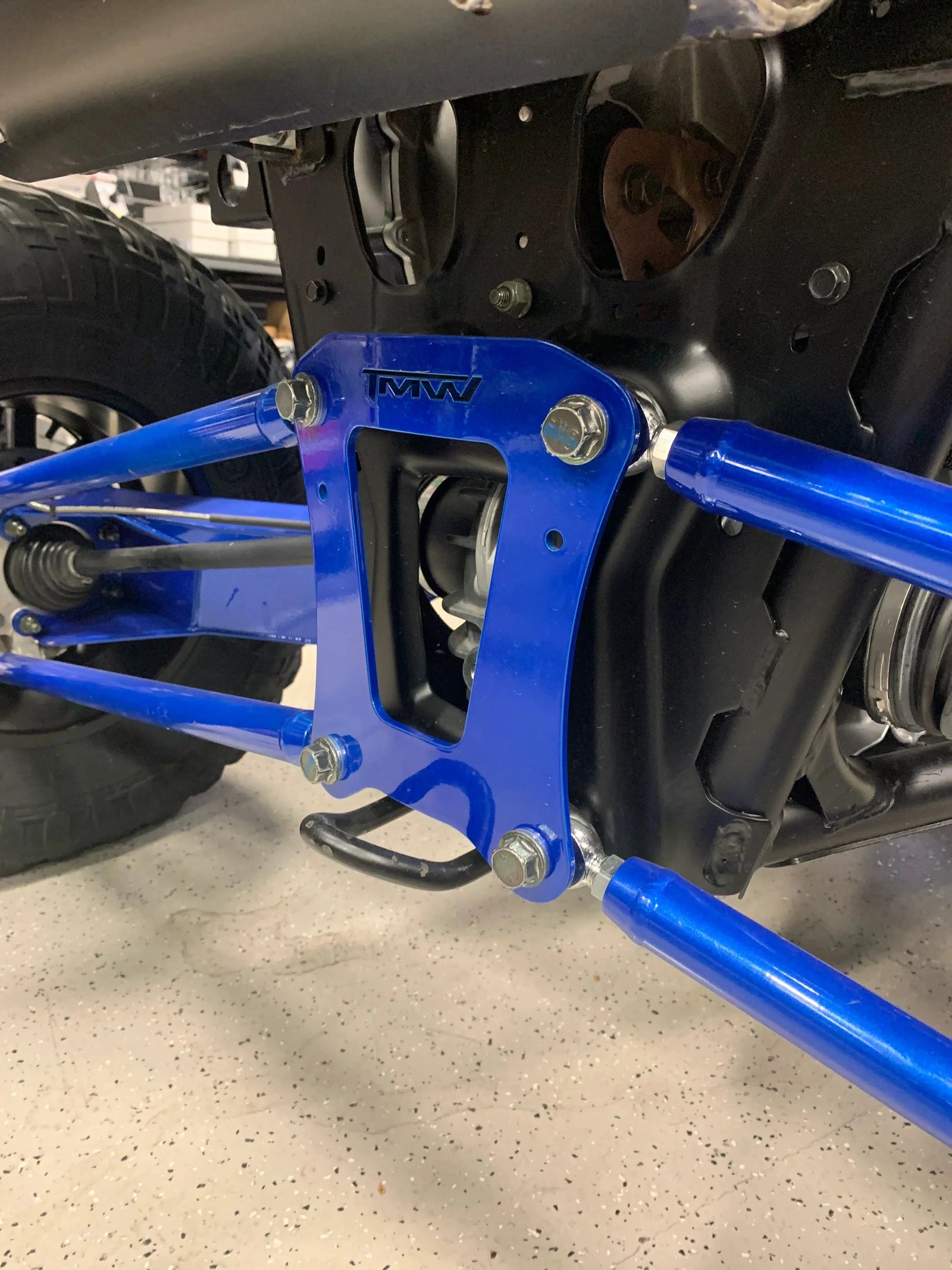 PRO XP Rear Radius rod Gusset plate-Pull Plate/Chassis Brace-TMW Off-Road-Black Market UTV