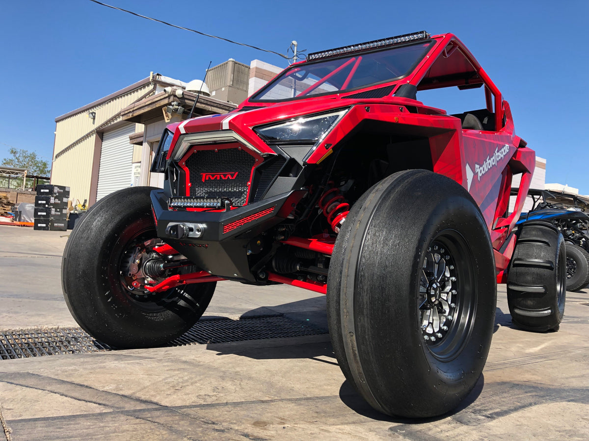 TMW RZR PRO R/XP Grill-Grille-TMW Off-Road-Black with Red logo-No inserts-Black Market UTV