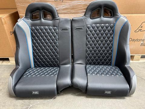 XP Pro Rear Blue Daytona Bench Seat (PRO, TURBO R, PRO R)-WD #117-Seat-Aces Racing-Black Market UTV