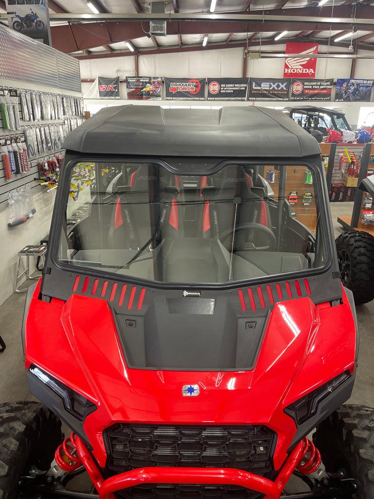 Polaris RZR XP (2024+) Vented Glass Windshield-Windshield-Bent Metal Offroad-Black-Black-Black Market UTV
