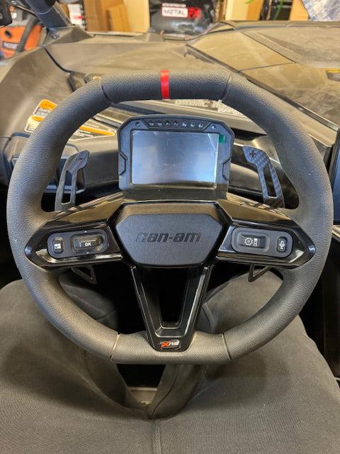 Can Am Maverick R - Carbon Fiber Paddle Shifter-Black Market UTV Dealer-Raw Aluminum-Black Market UTV