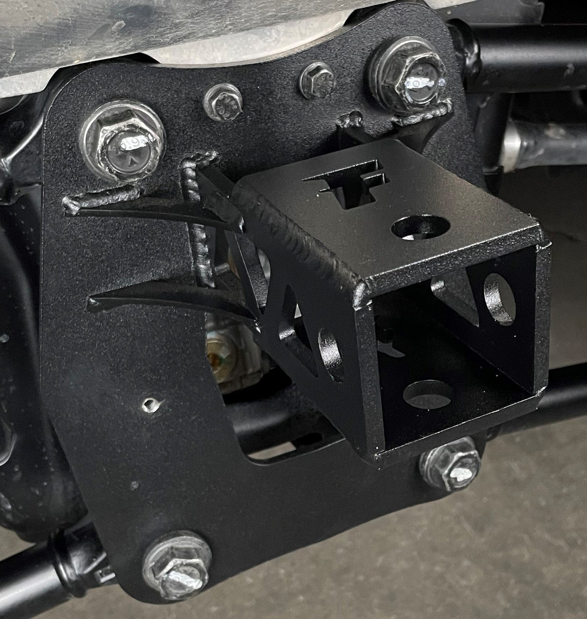 FastLab RZR Turbo R & Pro R Radius Rod Hitch Pull Plate-RZR Suspension-FastLab UTV-BLACK-Black Market UTV