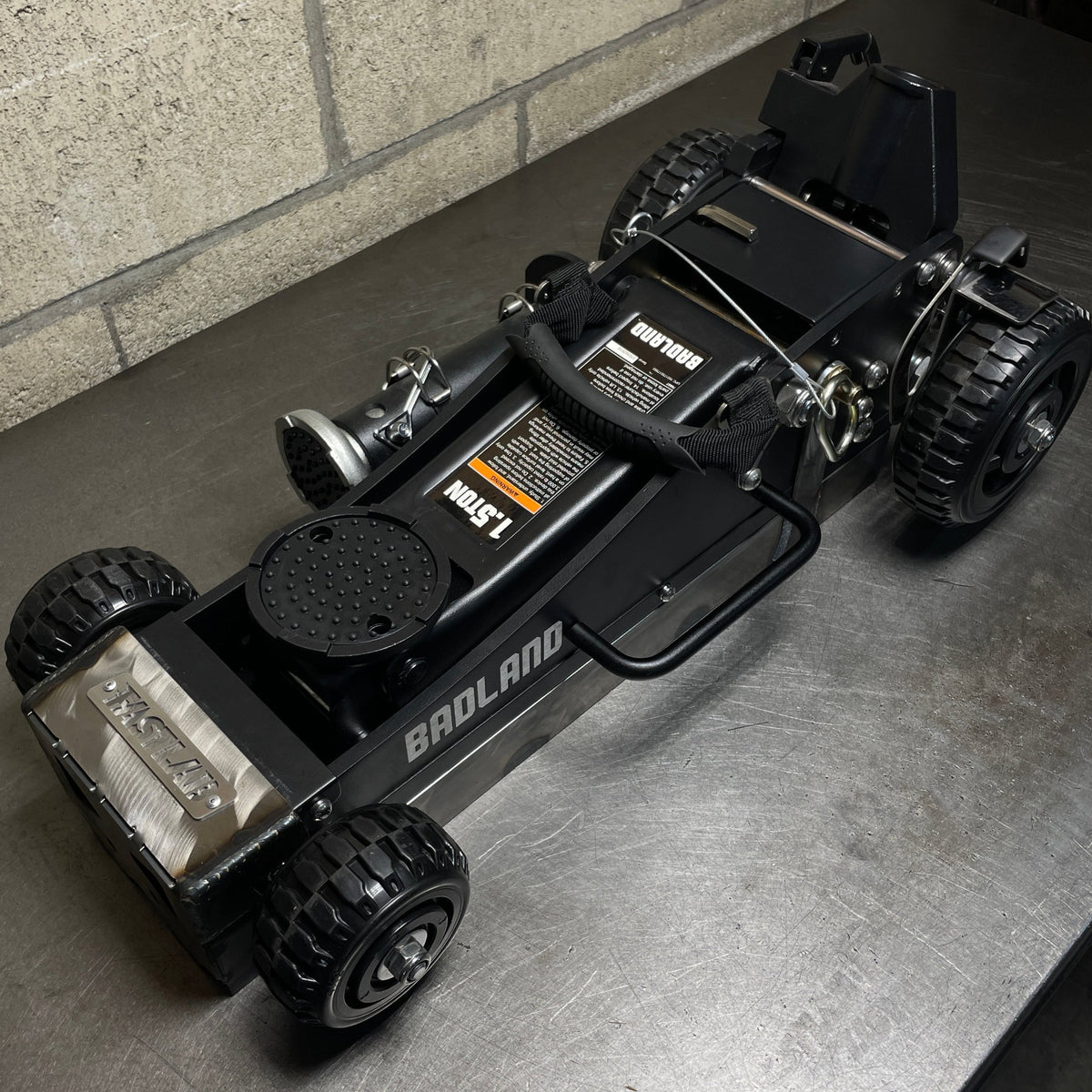 Jack Mount for 'Harbor Freight' Badlands 1.5 Ton Offroad Jack-UNIVERSAL STORAGE-FastLab UTV-Yes add lock tab-Black Market UTV
