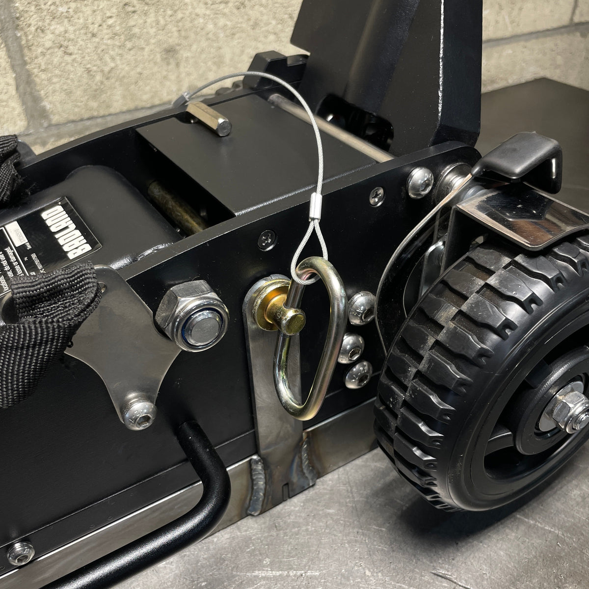 Jack Mount for 'Harbor Freight' Badlands 1.5 Ton Offroad Jack-UNIVERSAL STORAGE-FastLab UTV-Yes add lock tab-Black Market UTV
