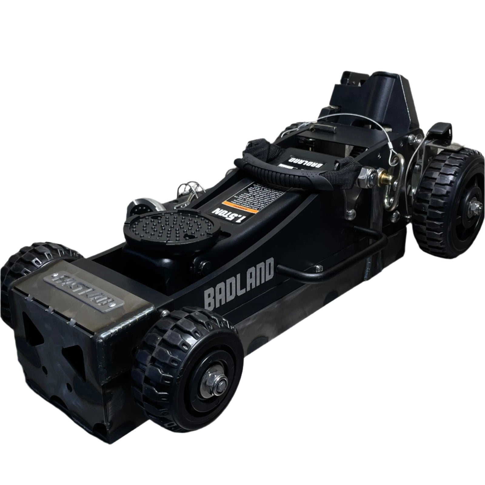 Jack Mount for 'Harbor Freight' Badlands 1.5 Ton Offroad Jack-UNIVERSAL STORAGE-FastLab UTV-Yes add lock tab-Black Market UTV