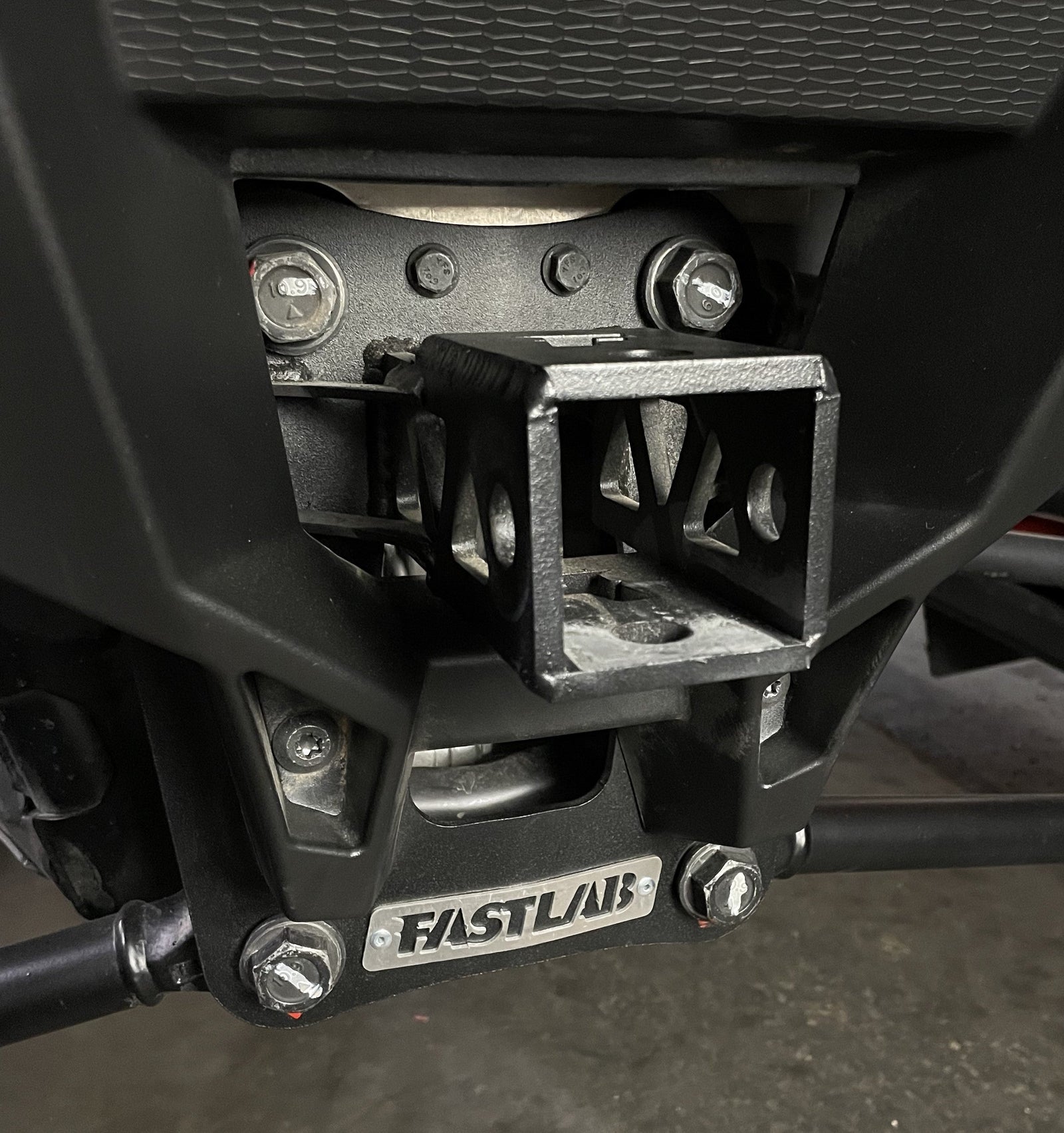FastLab RZR Turbo R & Pro R Radius Rod Hitch Pull Plate-RZR Suspension-FastLab UTV-BLACK-Black Market UTV