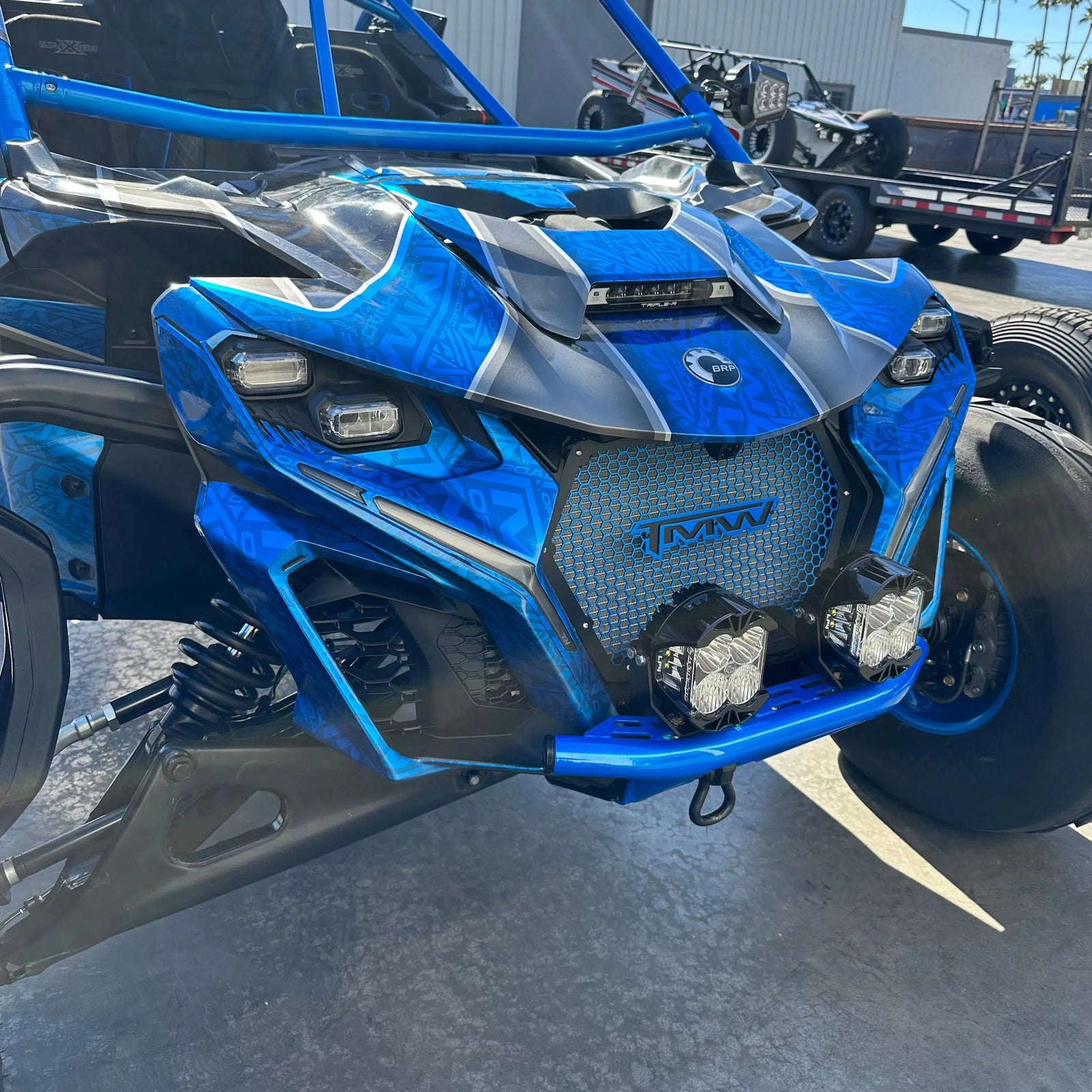 TMW Maverick R Front bumper-Bumper-TMW Off-Road-No Fairlead-Black Market UTV