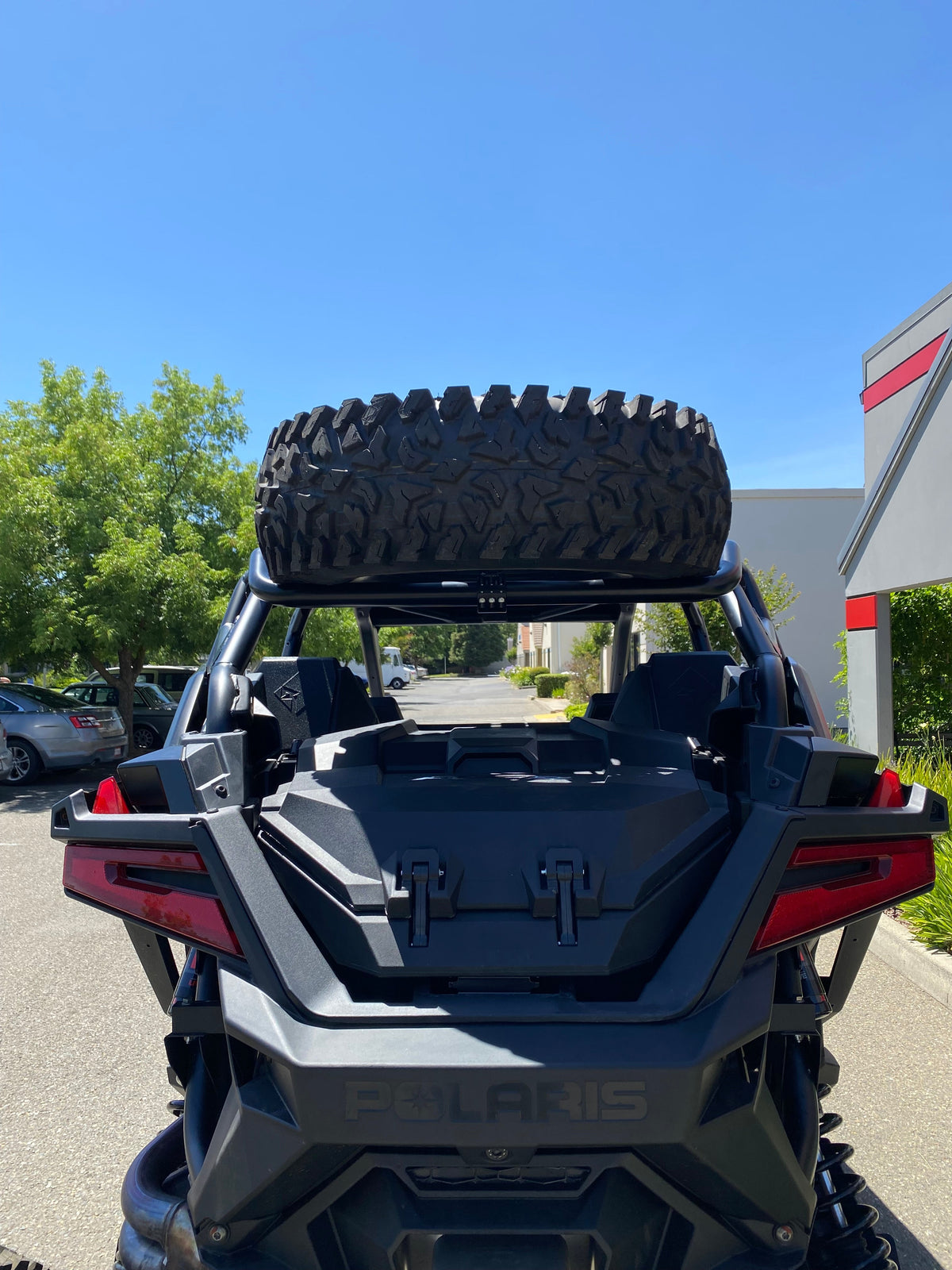 Polaris RZR Pro R 4 Dual Clamp Spare Tire Mount-Spare Tire Mounts-Factory UTV-Black Market UTV