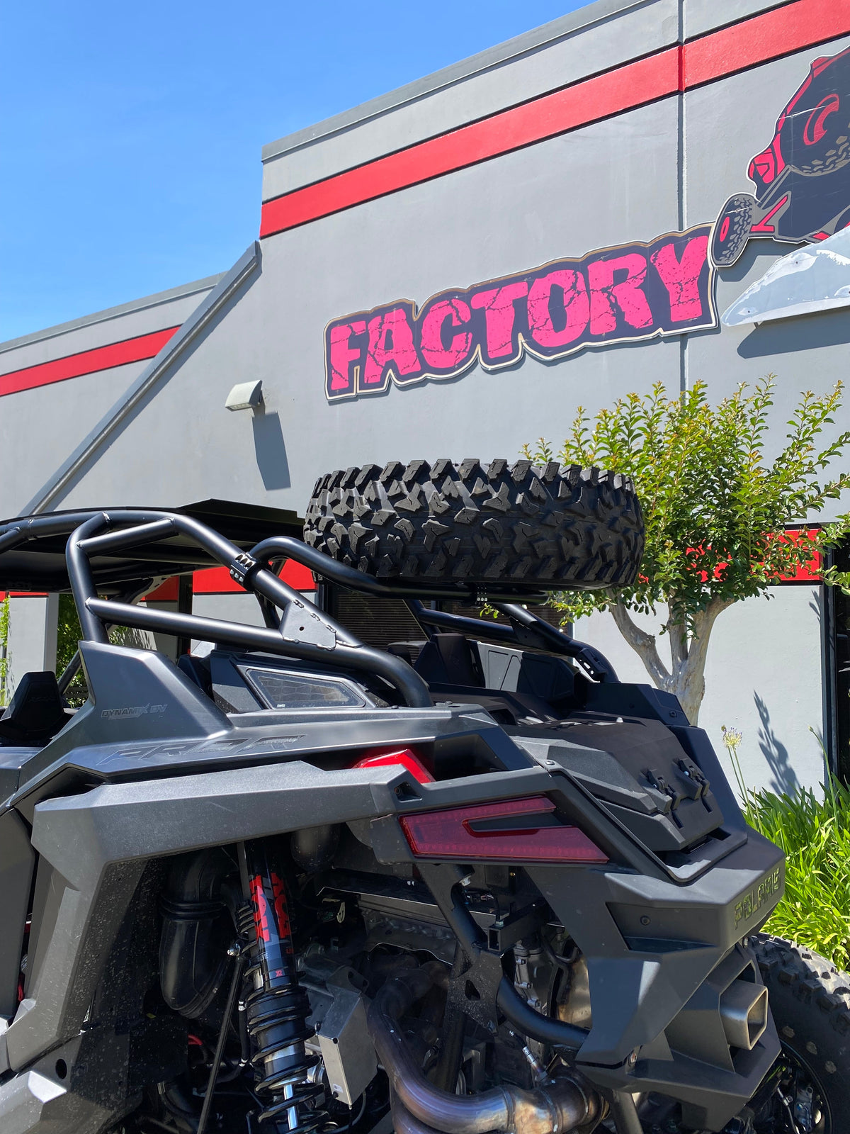 Polaris RZR Pro R 4 Dual Clamp Spare Tire Mount-Spare Tire Mounts-Factory UTV-Black Market UTV