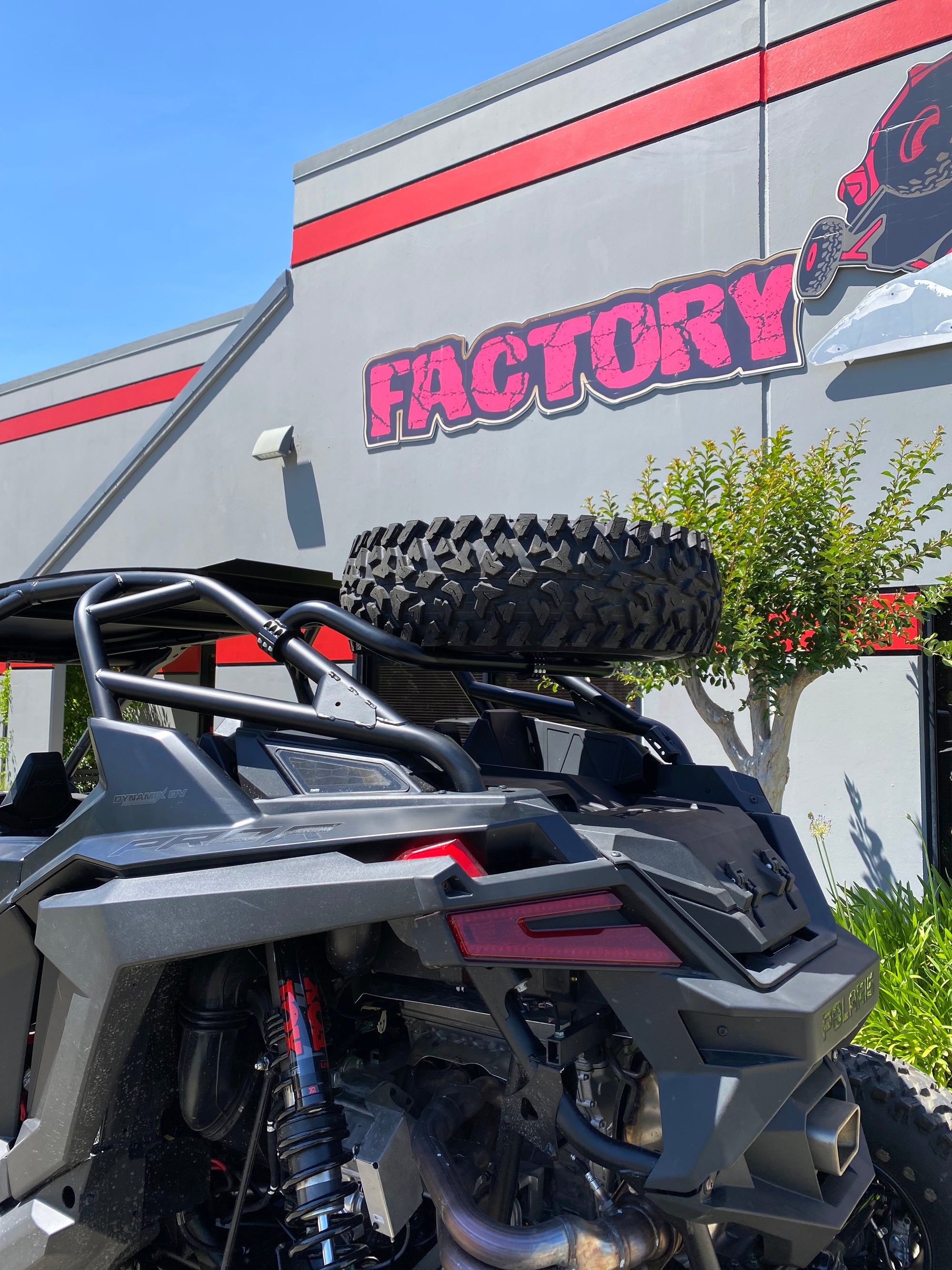 Polaris RZR Pro R 4 Dual Clamp Spare Tire Mount-Spare Tire Mounts-Factory UTV-Black Market UTV