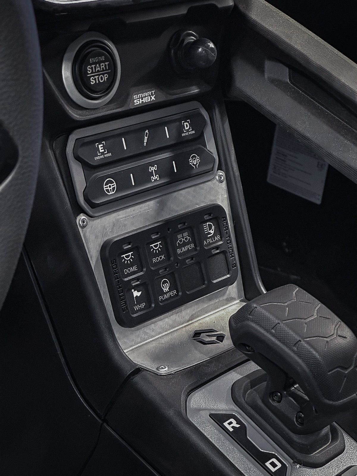 CAN-AM MAVERICK R - SWITCH PRO DASH MOUNT-Accessories-Geiser Performance-Raw-8 Panel-Black Market UTV