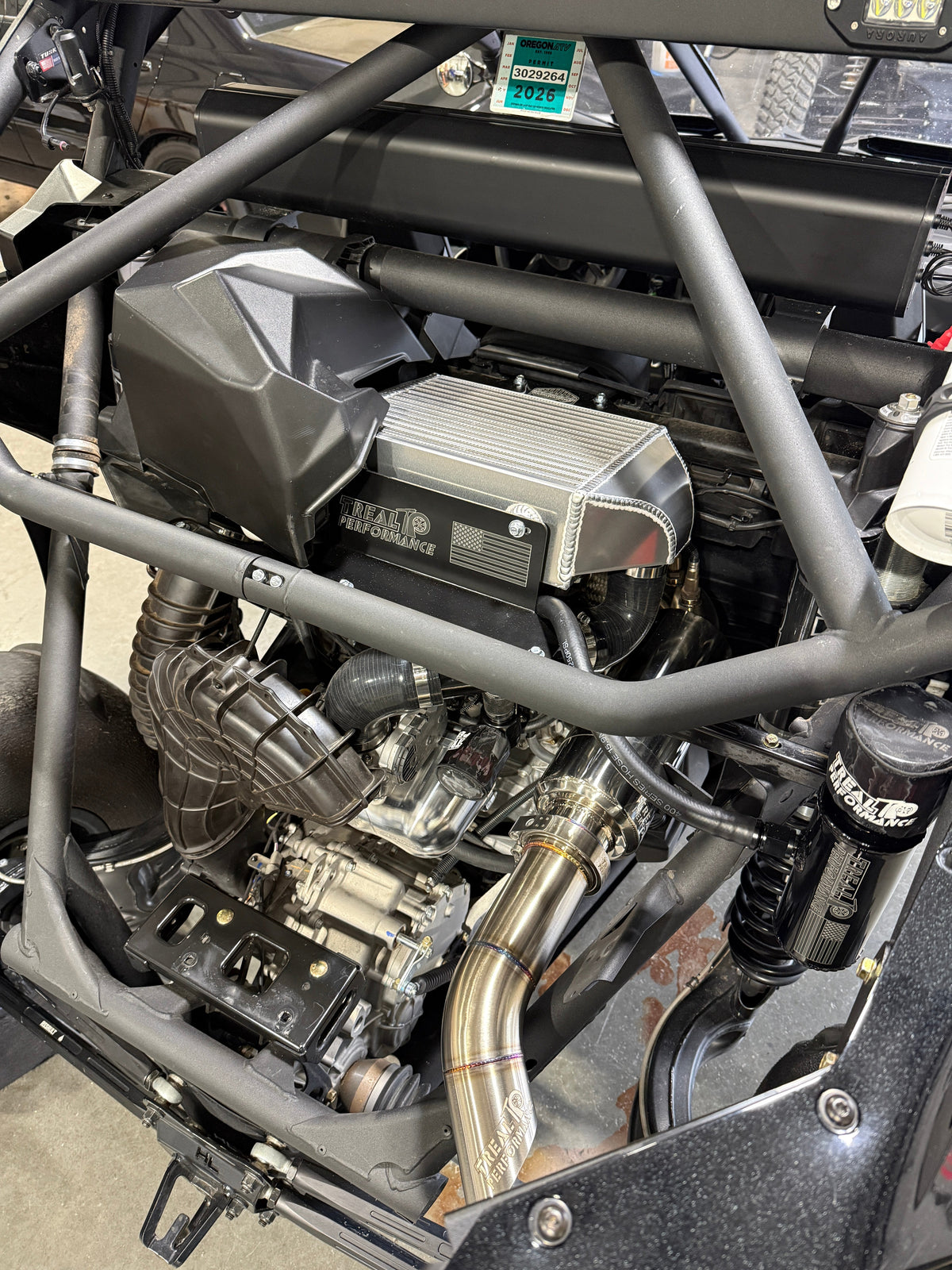 Treal Performance | 2017-2026 Can-Am X3 Bed Delete Intercooler Mount Brackets-Intercoolers-Treal Performance B2B-Raw aluminum-No-Black Market UTV