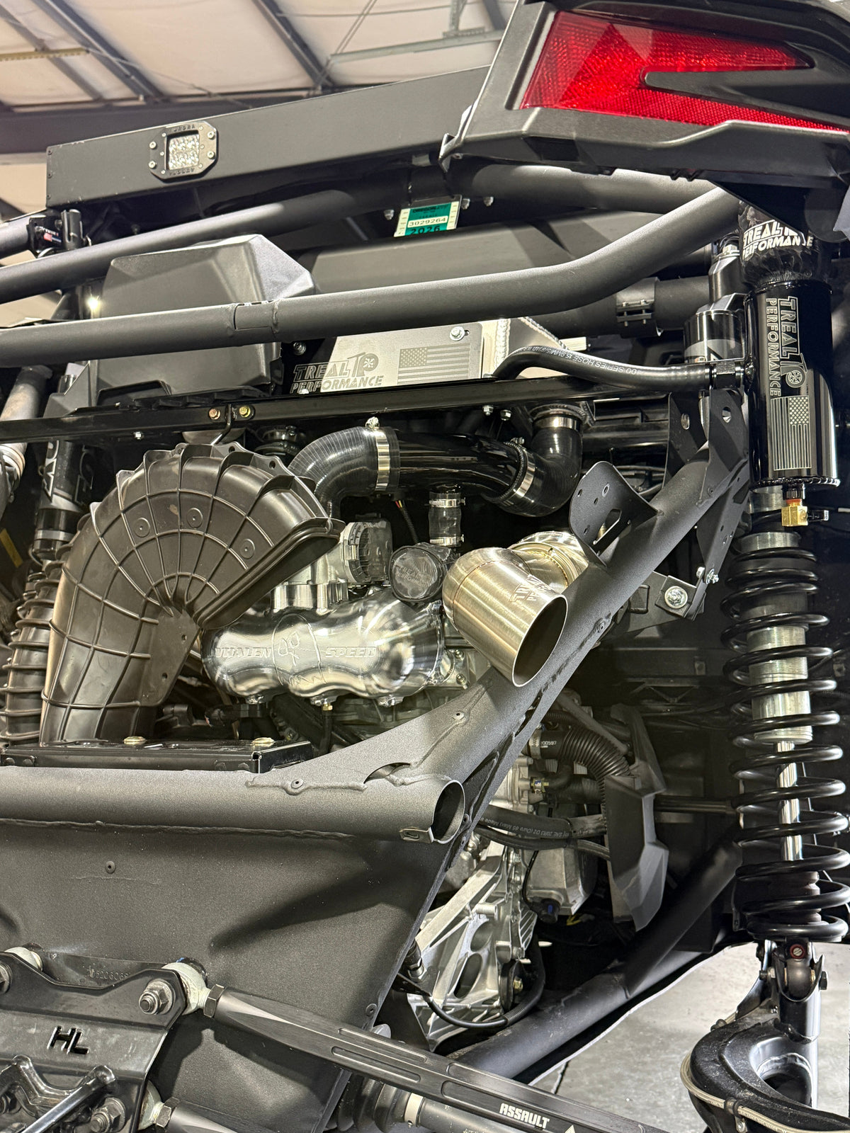 Treal Performance | 2017-2026 Can-Am X3 Bed Delete Intercooler Mount Brackets-Intercoolers-Treal Performance B2B-Raw aluminum-No-Black Market UTV
