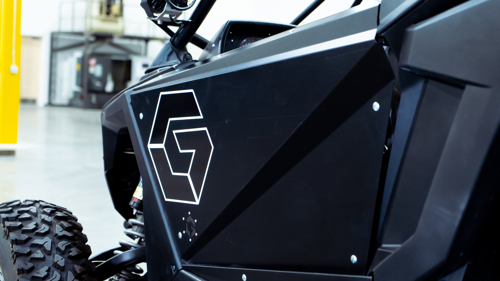 POLARIS PRO R 2 SEAT FRAMELESS DOORS-Geiser Performance-Black-Black Market UTV
