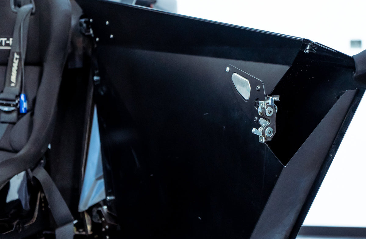 POLARIS PRO R 2 SEAT FRAMELESS DOORS-Geiser Performance-Black-Black Market UTV