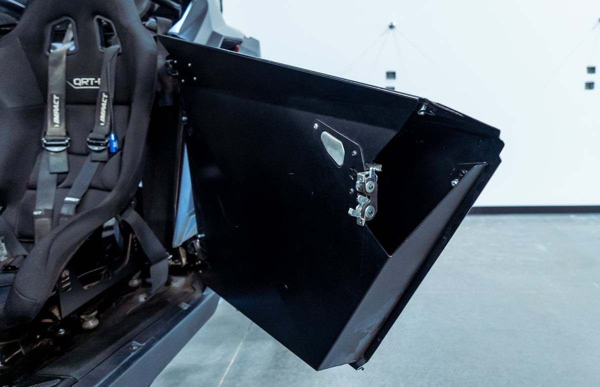 POLARIS PRO R 2 SEAT FRAMELESS DOORS-Geiser Performance-Black-Black Market UTV