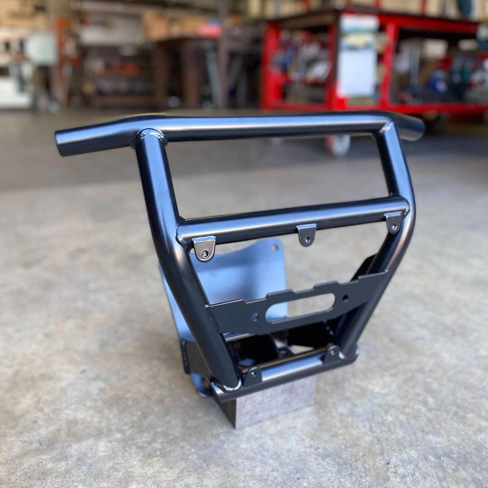 Polaris RZR Pro R / Turbo R / Pro S Winch Bumper V1-Bumpers-Factory UTV-No fairlead cutout - flush bash plate-Black Market UTV