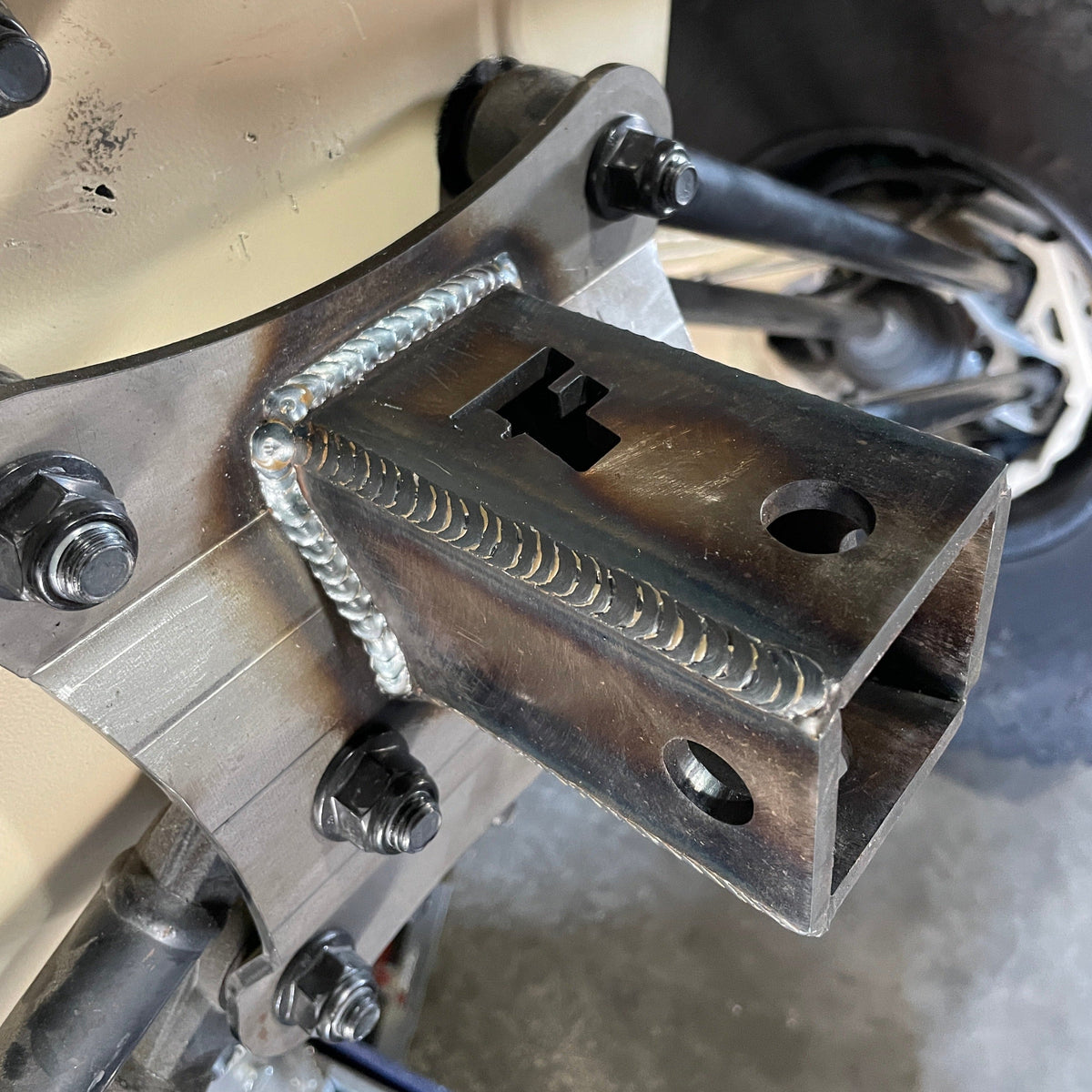 FastLab Can-am X3 Radius Rod Hitch Pull Plate-X3 SUSPENSION-FastLab UTV-RAW-Black Market UTV