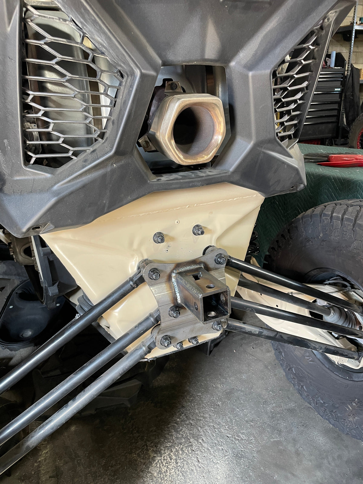 FastLab Can-am X3 Radius Rod Hitch Pull Plate-X3 SUSPENSION-FastLab UTV-BLACK-Black Market UTV