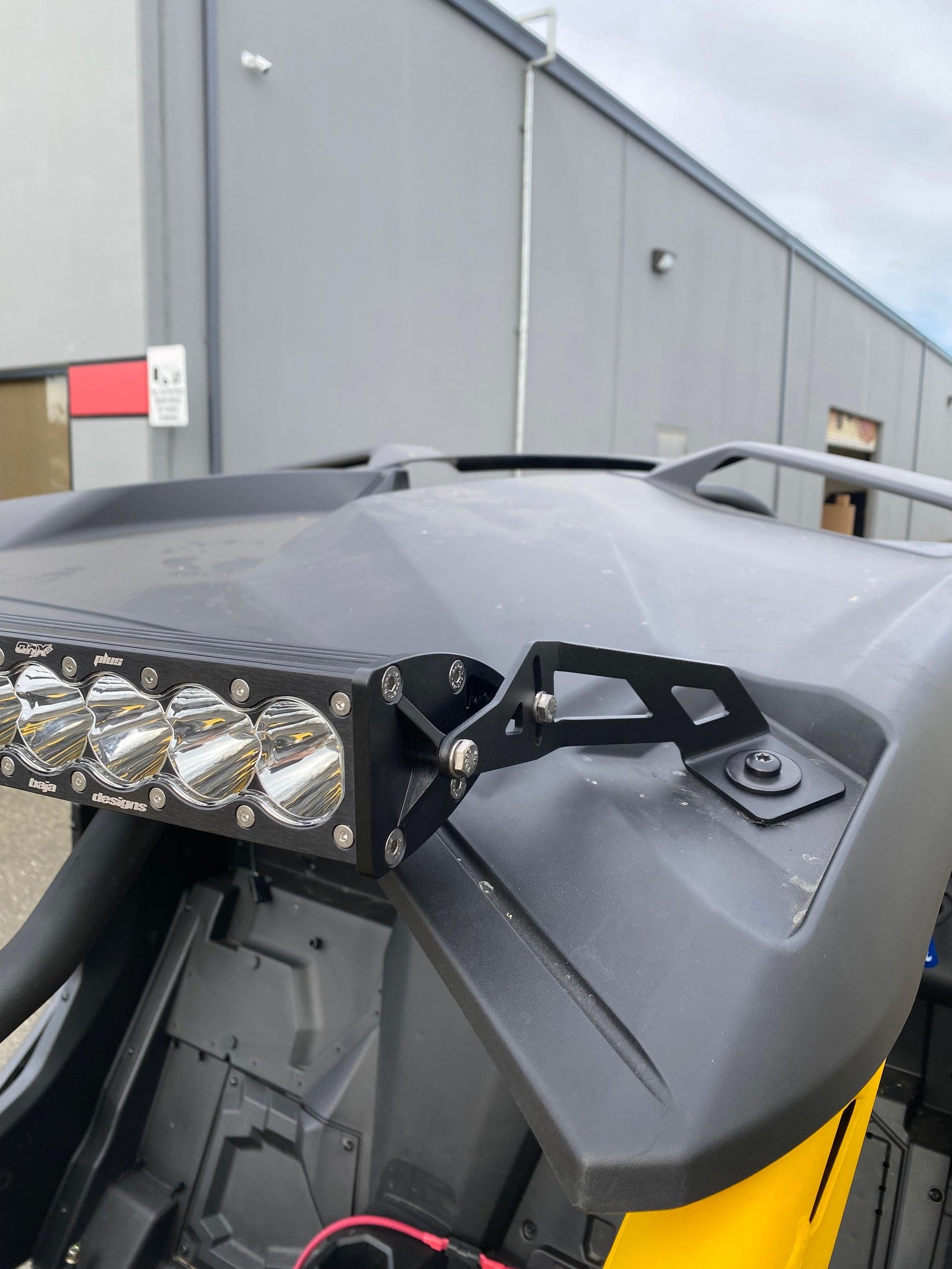 Can-Am Maverick R Light Bar Brackets-Light Bar Brackets-Factory UTV-Baja Designs OnX6 40" Arc LED Light Bar-Black Market UTV