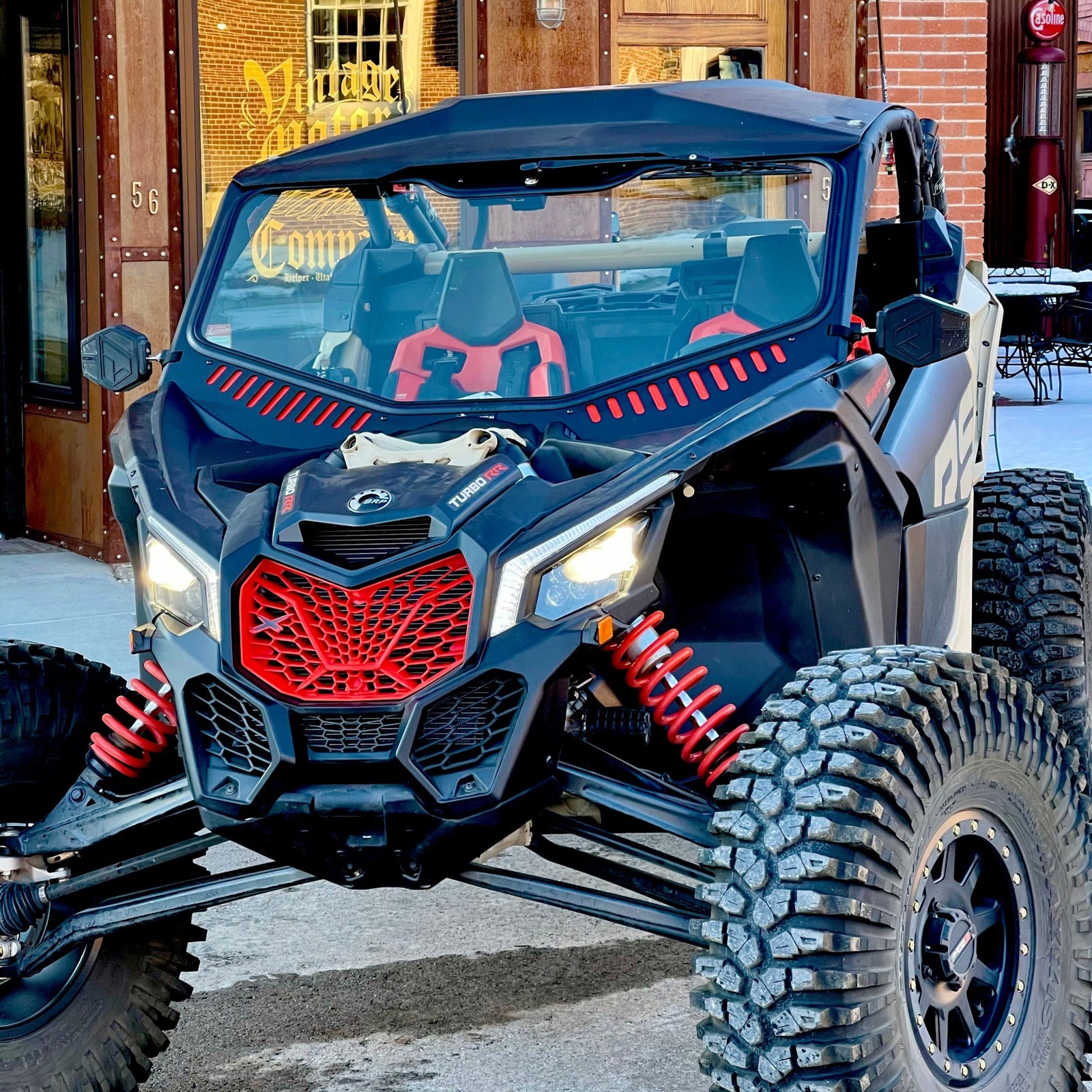 Can-Am X3 2.0 Vented Glass Windshield (Collective)-Windshield-Bent Metal Off-Road-Black-Black-No Scoops-Black Market UTV