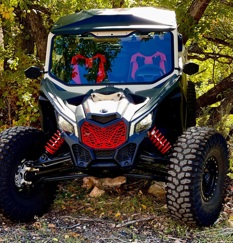 CAN-AM X3 NON-VENTED GLASS WINDSHIELD 2.0-Windshield-Bent Metal Offroad-Black-Black Market UTV