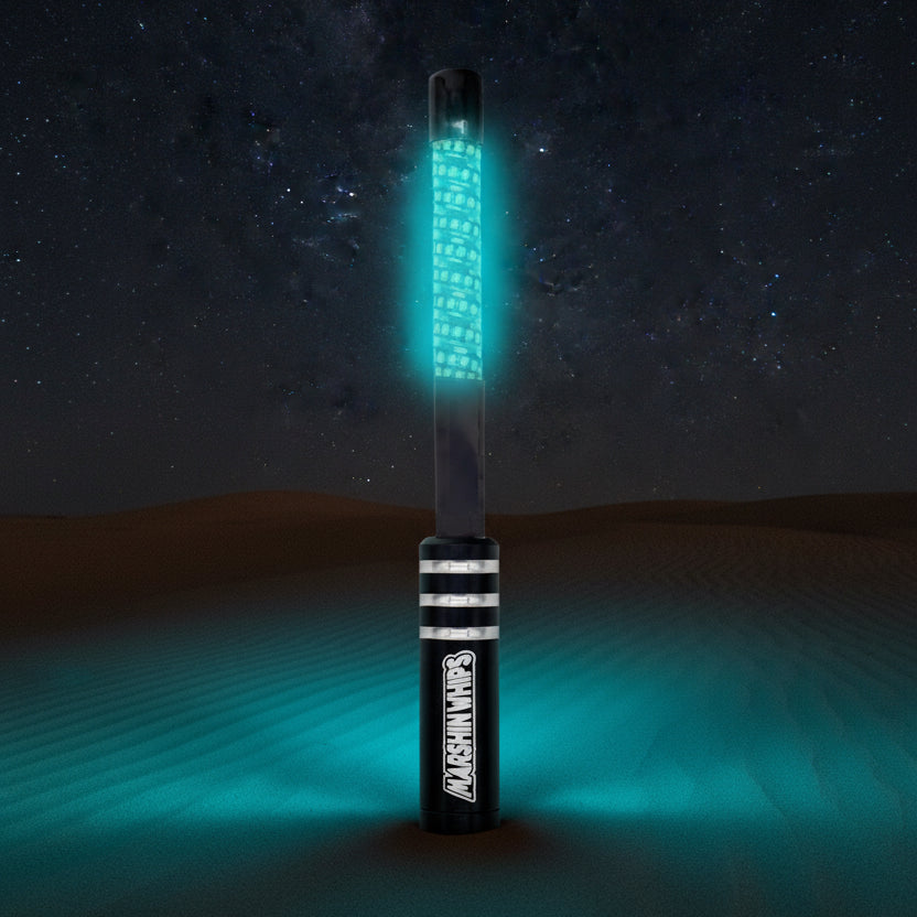 V2 Black Out LED Whip Set: The Ultimate Stealth-Marshin Whips-1 FT-Ice-Black Market UTV