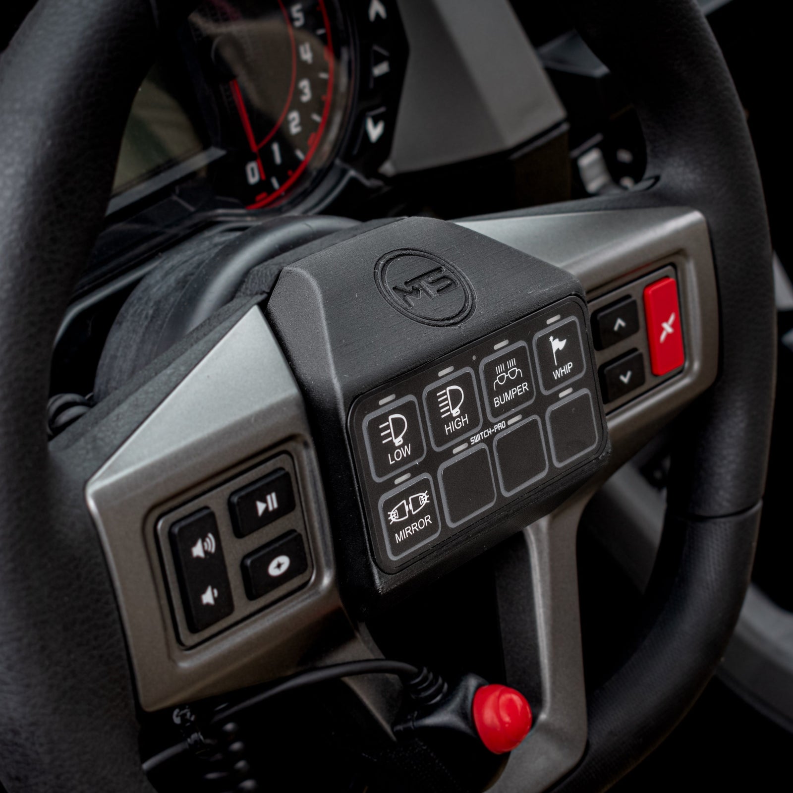 Switch-Pro Steering Wheel Mount For RZR-Switch Pro Products-MTS Off-Road-Black Market UTV
