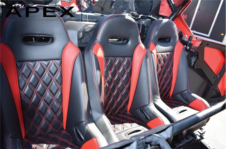 Polaris RZR PRO Junior Seat (3 Pack)-Kids Seat-Aces Racing-Red-Black-Black Market UTV