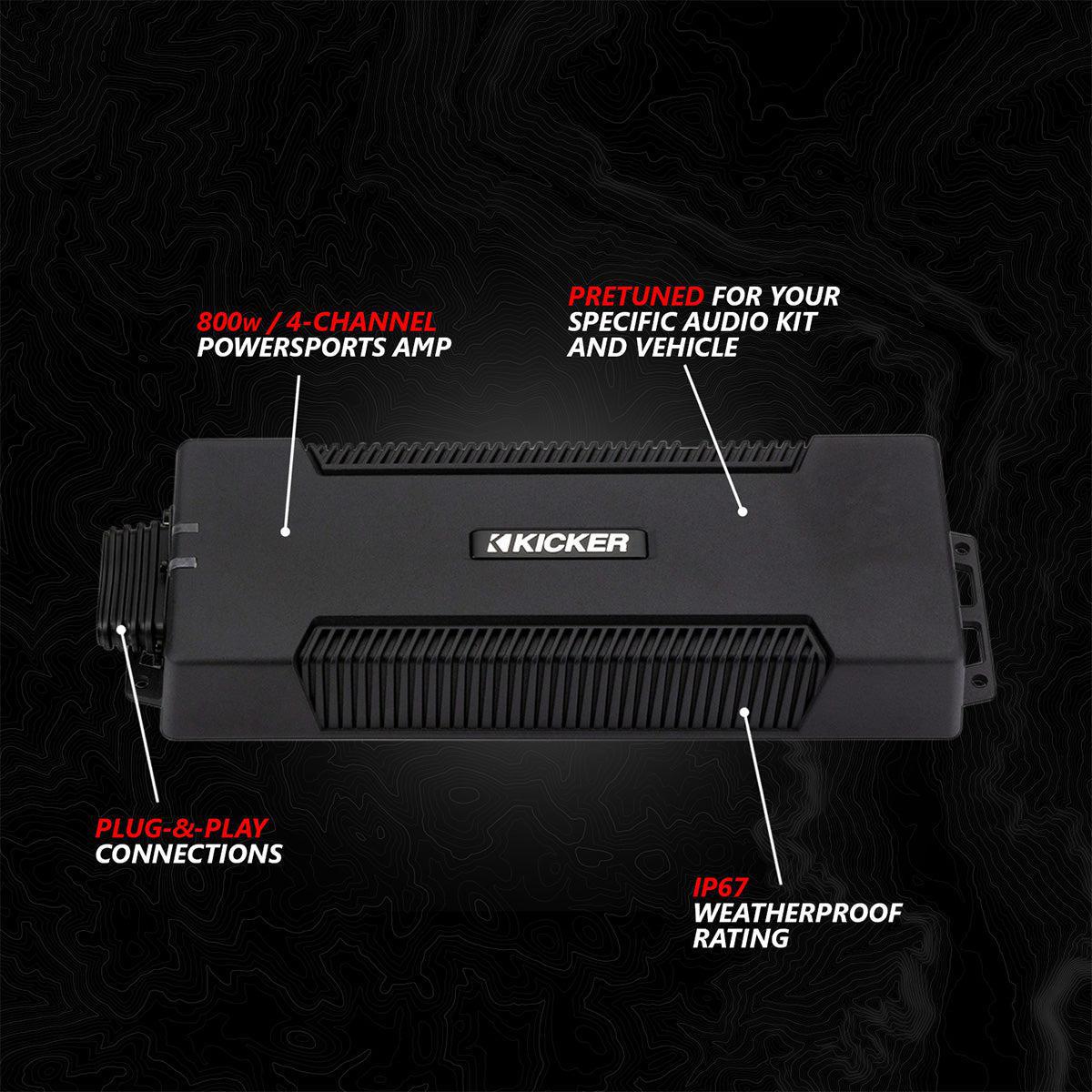 2017-2025 Can-Am® X3, Phase-5 V-Spec 6-Speaker 1650watt System w/JVC-Audio-SSV Works-Black Market UTV