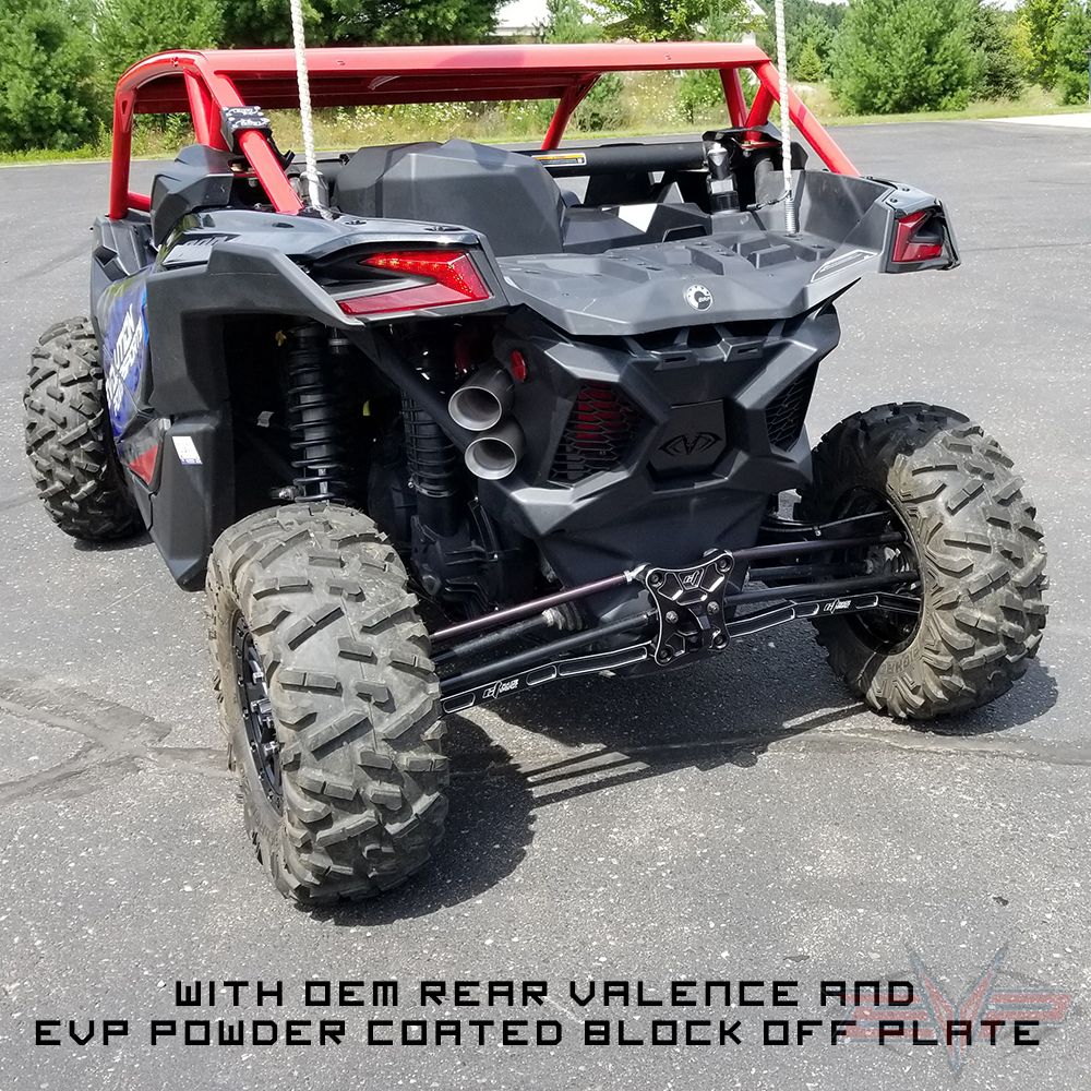 Can Am Maverick X3 Captain&#39;s Choice Electric Cut Out Exhaust-Exhaust-EVP-No Heat Shield (KEEP REAR VALENCE)-Black Market UTV