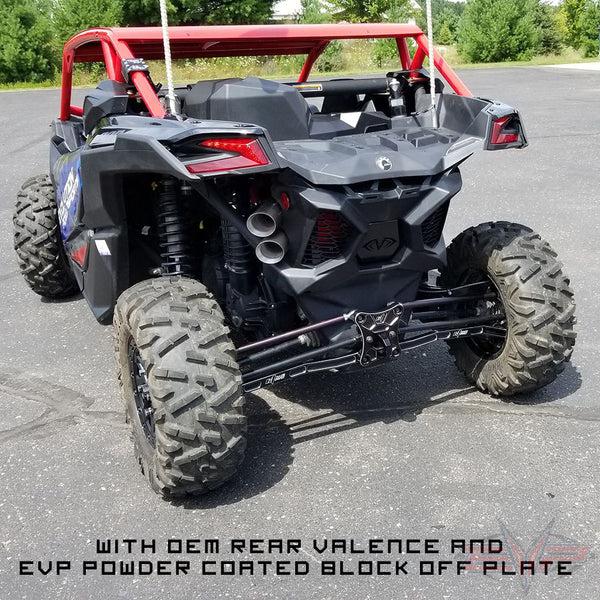 CAPTAIN'S CHOICE ELECTRIC CUT OUT EXHAUST-Exhaust-EVP-Keep OEM rear valence(EVP will supply a powder coated block off plate)-Black-Black Market UTV
