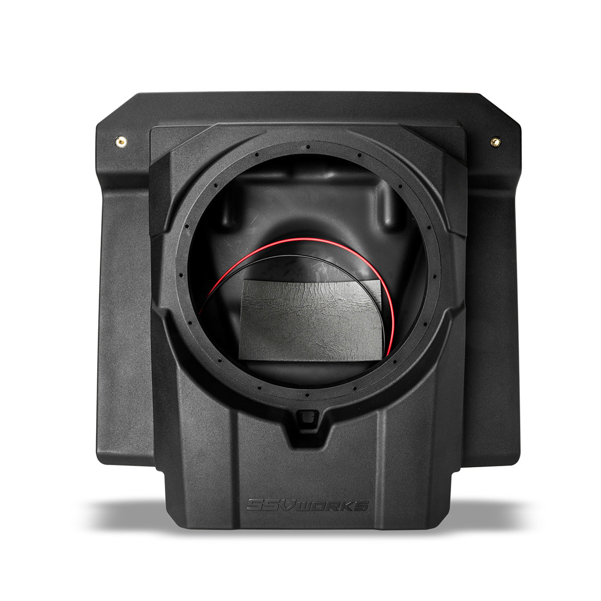 2024-2025 CanAm® Maverick R / R Max Under-Seat (LH or RH) 10&quot; Subwoofer Enclosure-Audio-SSV Works-No Sub - Enclosure Only-Black Market UTV