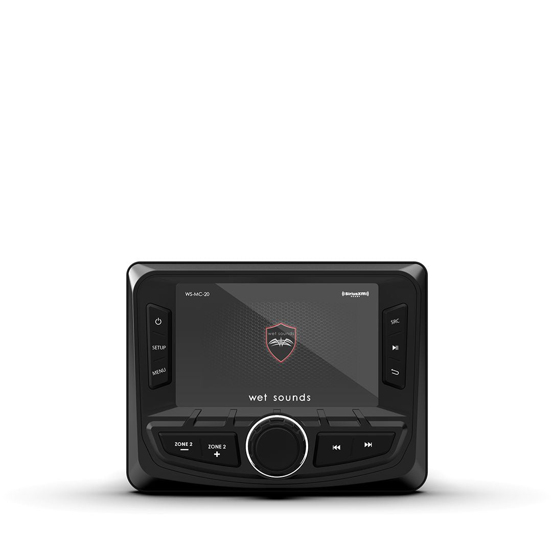 WS-MC-20 | Wet Sounds™ 2-Zone Media Center w/ SiriusXM-Ready® and NMEA 2000 Connectivity-ECU Tune-Wetsounds-Black Market UTV