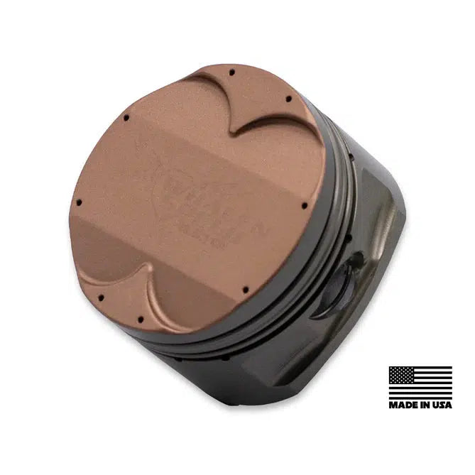 WSRD ULTIMATE HIGH COMPRESSION HD BIG PIN PISTON SET - METHANOL | CAN-AM X3-Pistons-WSRD-STD Bore - 74mm-10.5:1 Compression Ratio-Black Market UTV