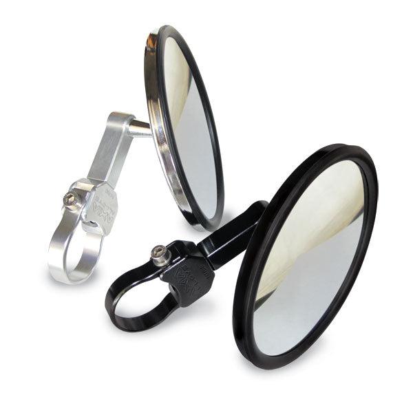 5&quot; ROUND CONVEX GLASS SIDE MIRROR-Side Mirrors-Axia Alloys-Black-1.5&quot;-Black Market UTV