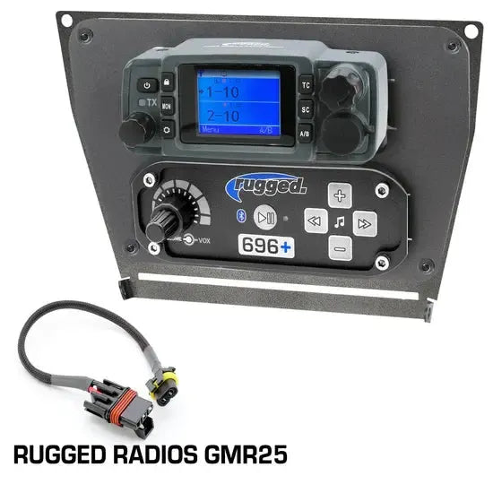 Polaris RZR PRO XP, RZR Turbo R, and RZR PRO R Dash Mount Radio and Intercom-Radio Mount-Rugged Radio-Rugged GMR25-Black Market UTV