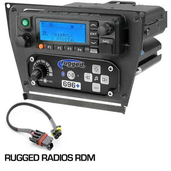 Polaris RZR PRO XP, RZR Turbo R, and RZR PRO R Dash Mount Radio and Intercom-Radio Mount-Rugged Radio-Rugged RDM-Black Market UTV