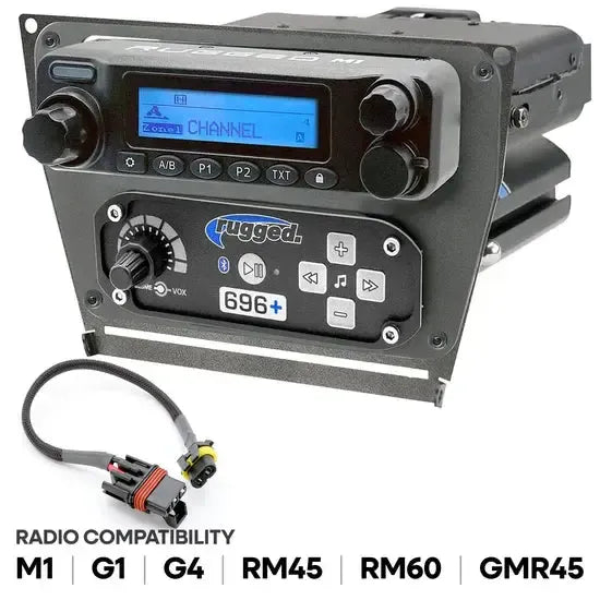 Polaris RZR PRO XP, RZR Turbo R, and RZR PRO R Dash Mount Radio and Intercom-Radio Mount-Rugged Radio-Rugged M1/G1/RM45/RM60/GMR45-Black Market UTV