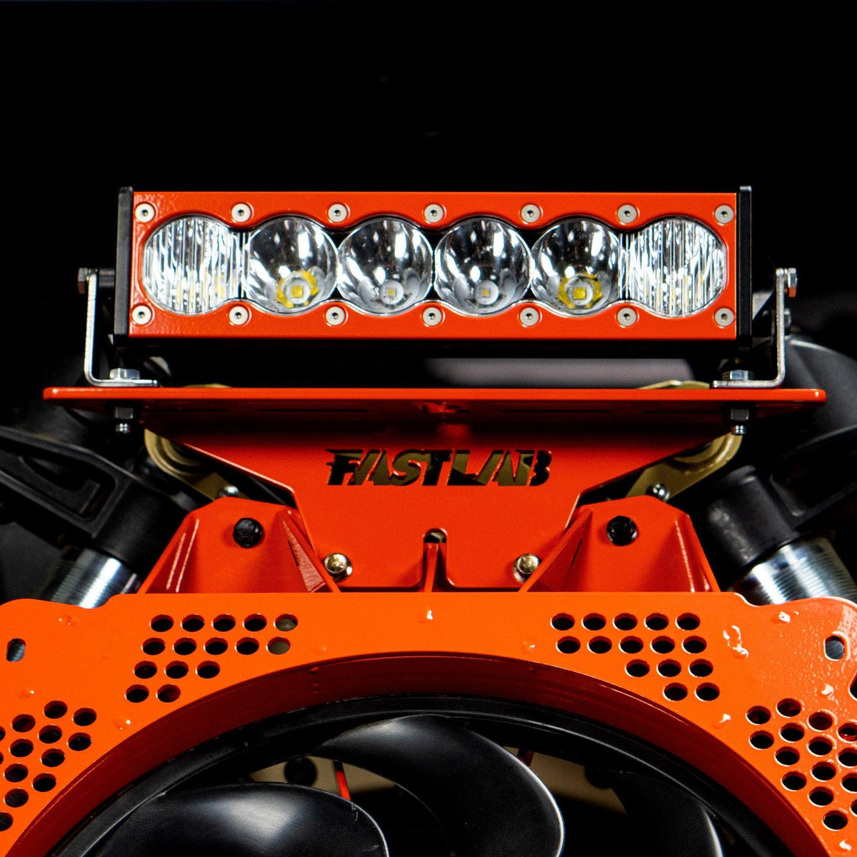 FastLab Can-Am X3 Fan Shroud Light Bracket Kit-X3 Protection-FastLab UTV-RED-Black Market UTV