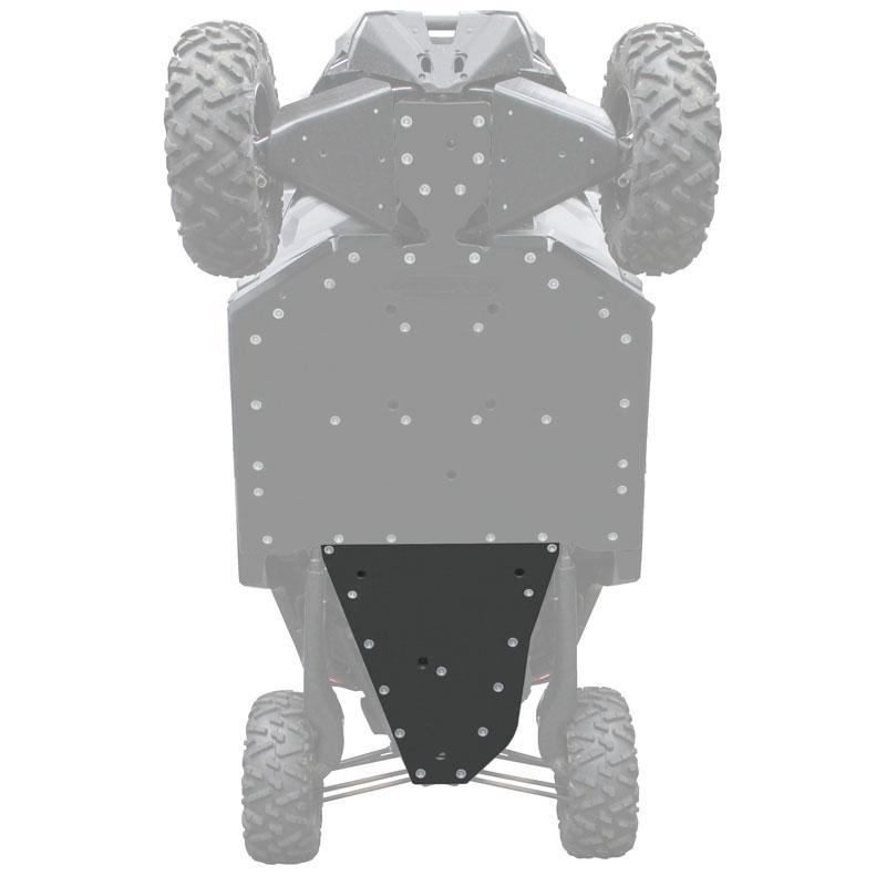 Can-Am Maverick X3 UHMW Rear Skid Plate-Skid Plates - Other-Factory UTV-1/2"-No X-Brace-Black Market UTV