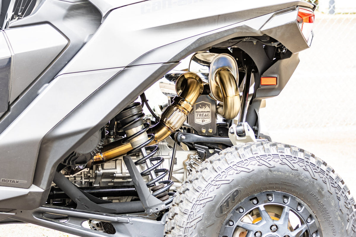 Treal Performance | 2024-2025 Can-Am Maverick R &quot;The Patriot&quot; Exhaust System-Exhaust-Treal Performance B2B-2024-2025 2-Seat-Black Market UTV