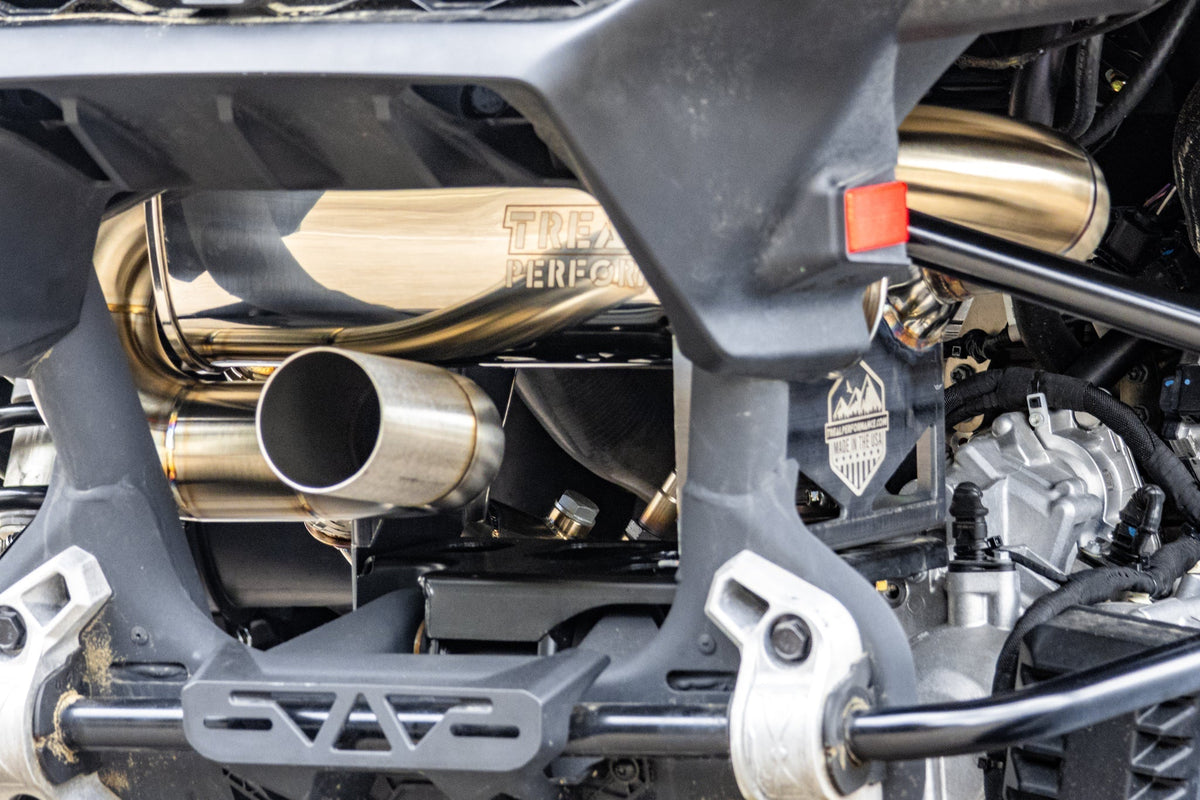 Treal Performance | 2024-2025 Can-Am Maverick R &quot;The Patriot&quot; Exhaust System-Exhaust-Treal Performance B2B-2024-2025 2-Seat-Black Market UTV