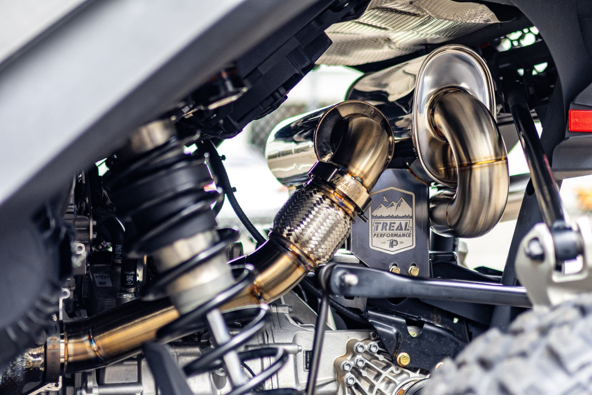 Treal Performance | 2024-2025 Can-Am Maverick R "The Patriot" Exhaust System-Exhaust-Treal Performance B2B-2024-2025 2-Seat-Black Market UTV