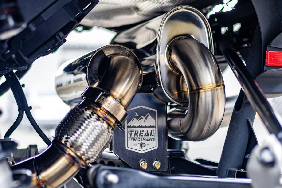 Treal Performance | 2024-2025 Can-Am Maverick R &quot;The Patriot&quot; Exhaust System-Exhaust-Treal Performance B2B-2024-2025 2-Seat-Black Market UTV